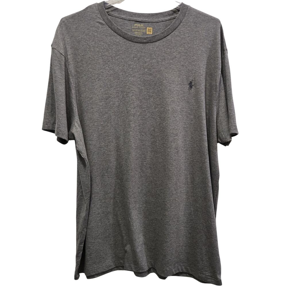 POLO Ralph Lauren Gray Short-Sleeved Logoed T-Shirt 2XB NWT